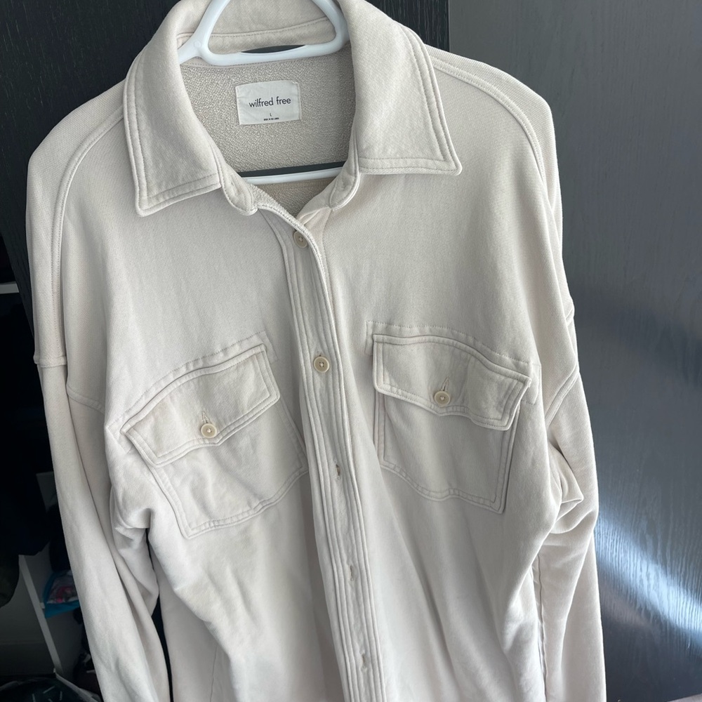 Wilfred Off-White Shirt Jacket